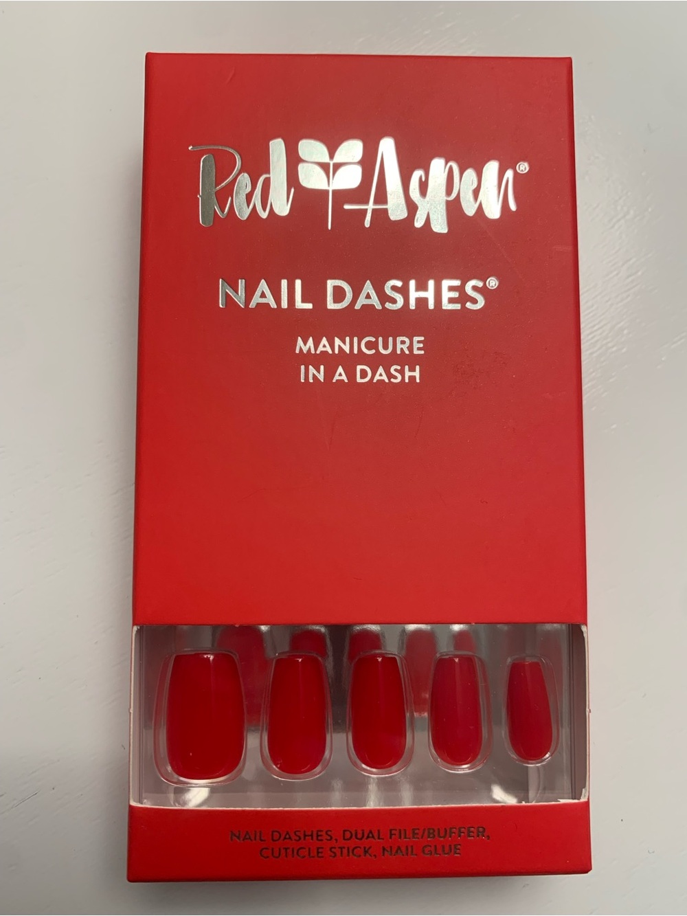 Red Aspen Nail Dashes- Tulips for Trinity